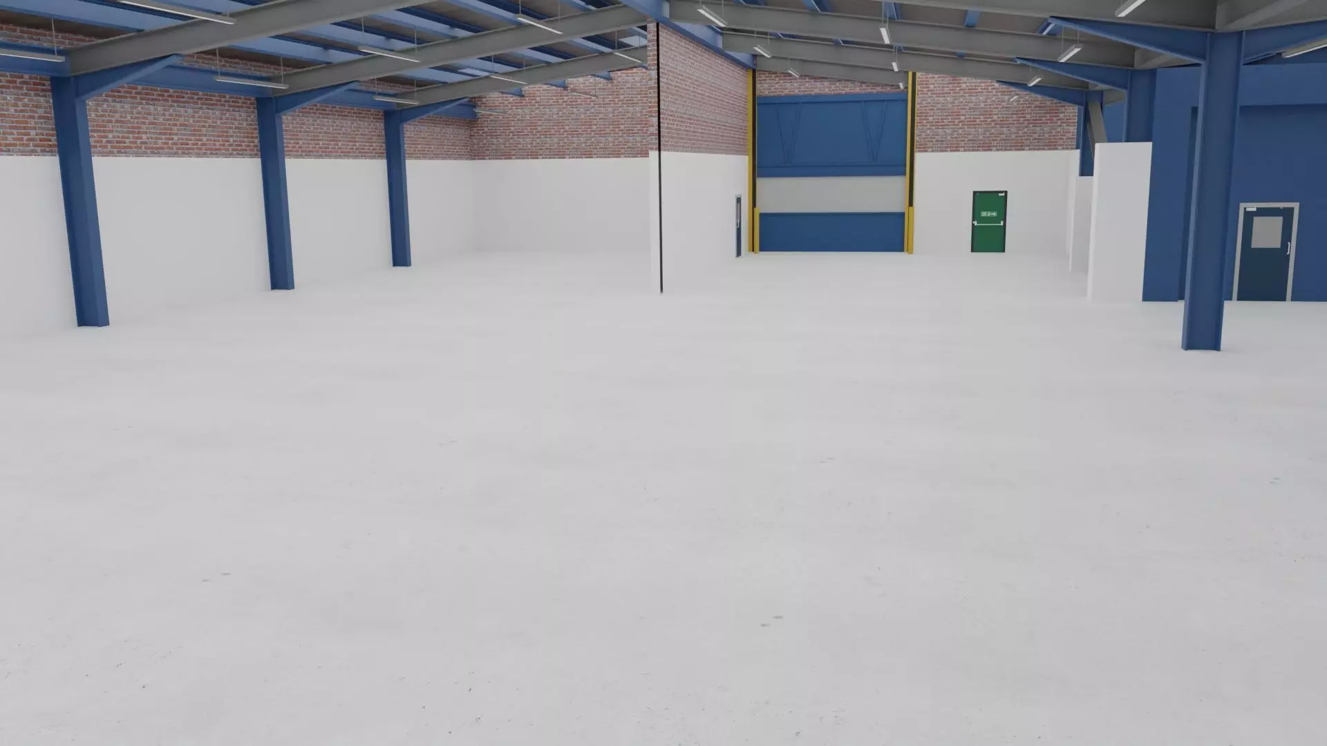 Modern Storage Facility Scene High Quality 3D Asset Low-poly 3D model_3