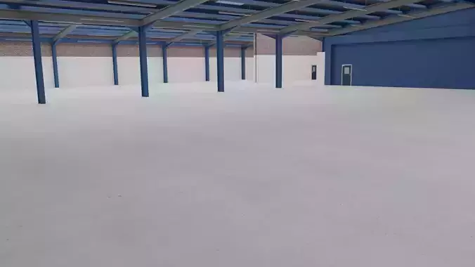 Modern Storage Facility Scene High Quality 3D Asset