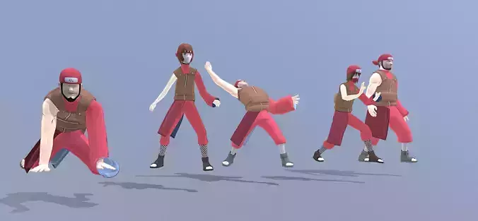 Hidden Stone Allied Shinobi Force Ninja war FBX