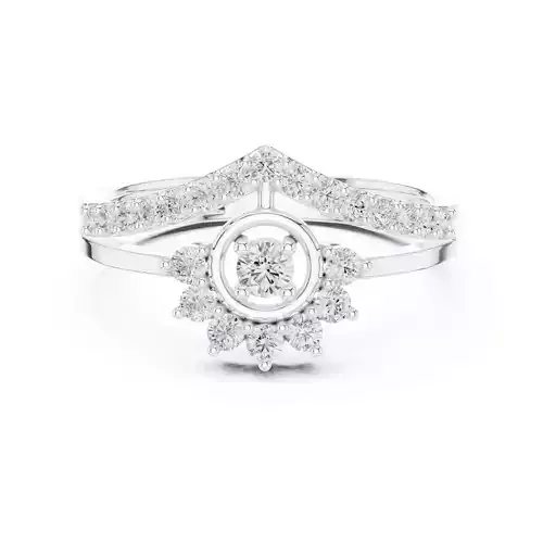 Split Shank Round Diamond Wedding Ring 3DM STL Video