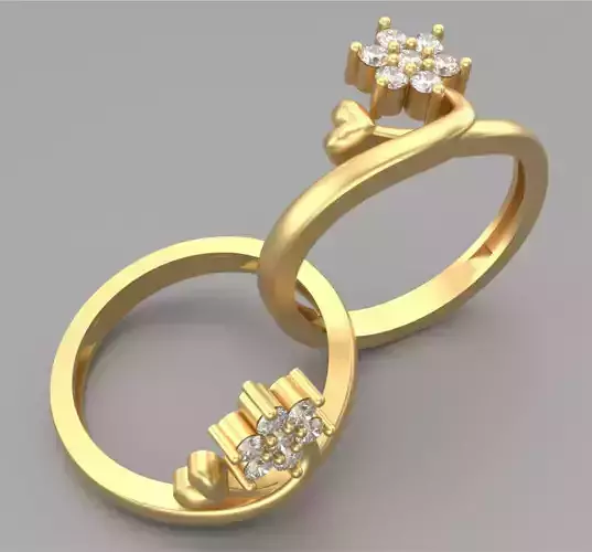 Ring Love Flower R-001