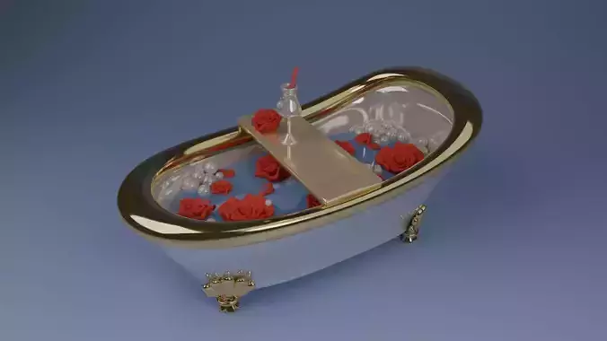 Elegant Art Deco Bathtub
