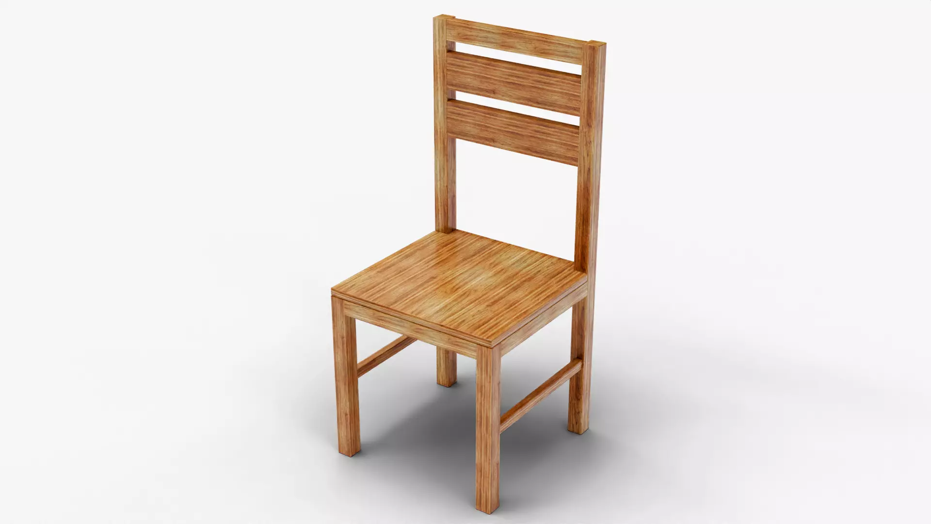 Minimalist Wooden Chair 3D Model with Furniture for Design Low-poly 3D model_5