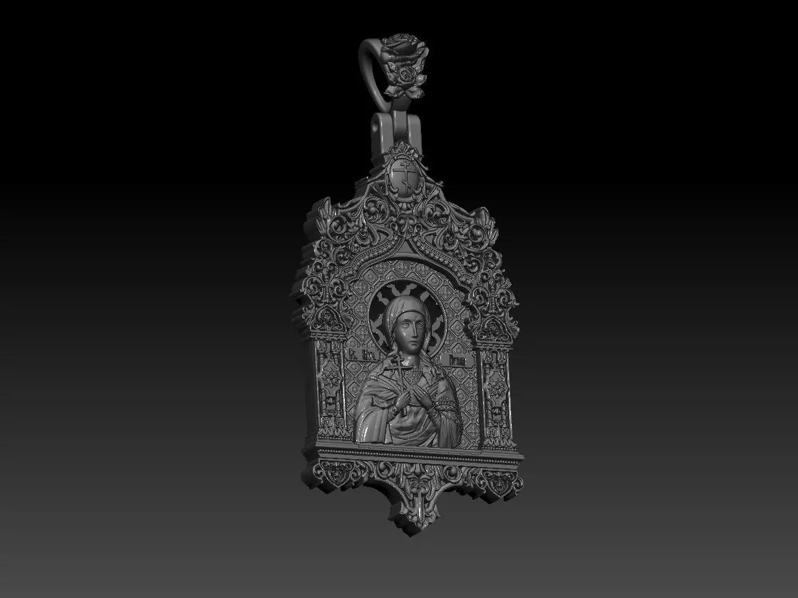 De Santa Irene pendant 3d print model 3D print model_6