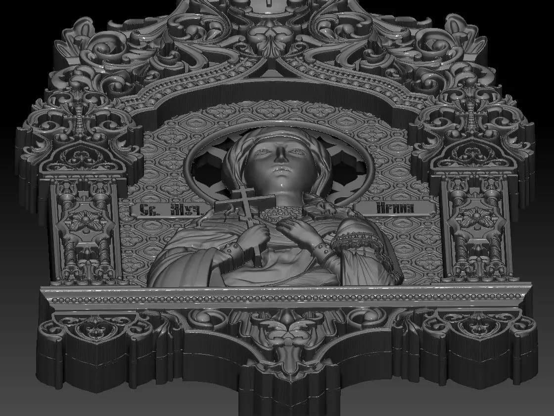 De Santa Irene pendant 3d print model 3D print model_4