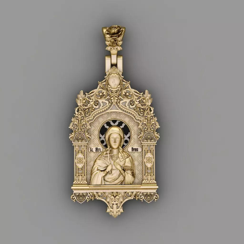 De Santa Irene pendant 3d print model 3D print model_0