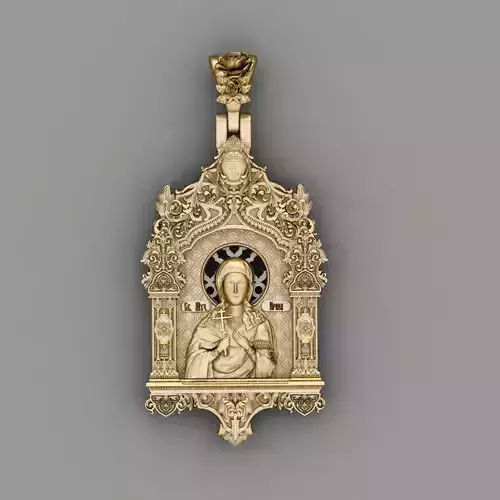 De Santa Irene pendant 3d print model