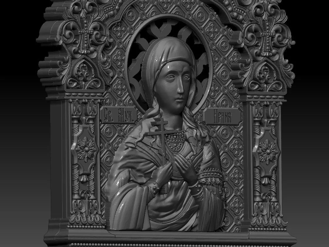 De Santa Irene pendant 3d print model 3D print model_5