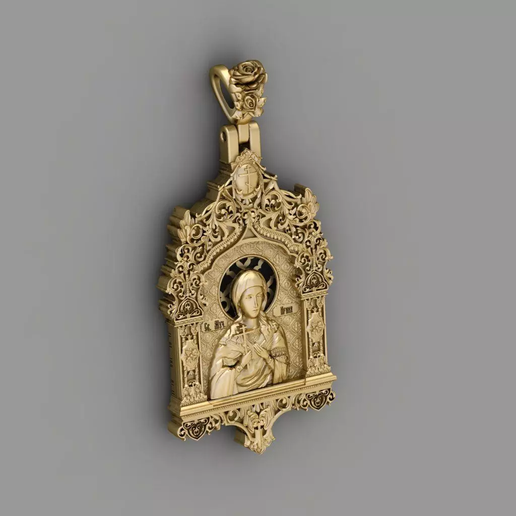 De Santa Irene pendant 3d print model 3D print model_1