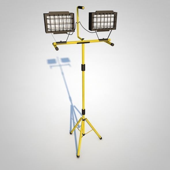 Halogen Lamp 3D model_1