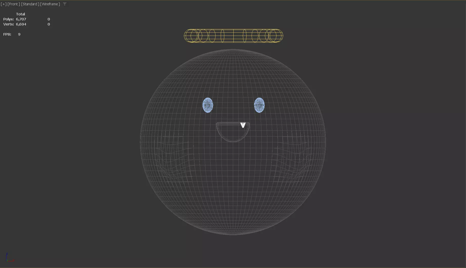 Stylized Low-Poly Cute Angel Ghost Low-poly 3D model_11