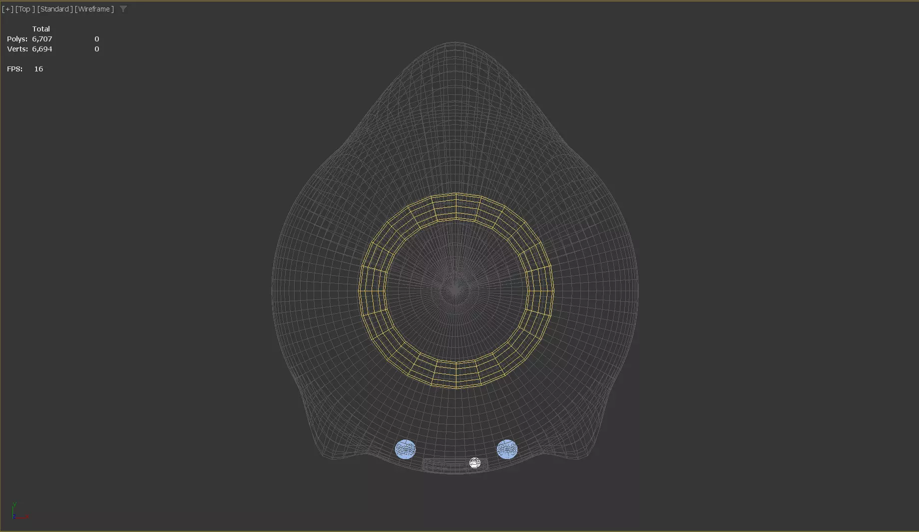 Stylized Low-Poly Cute Angel Ghost Low-poly 3D model_12