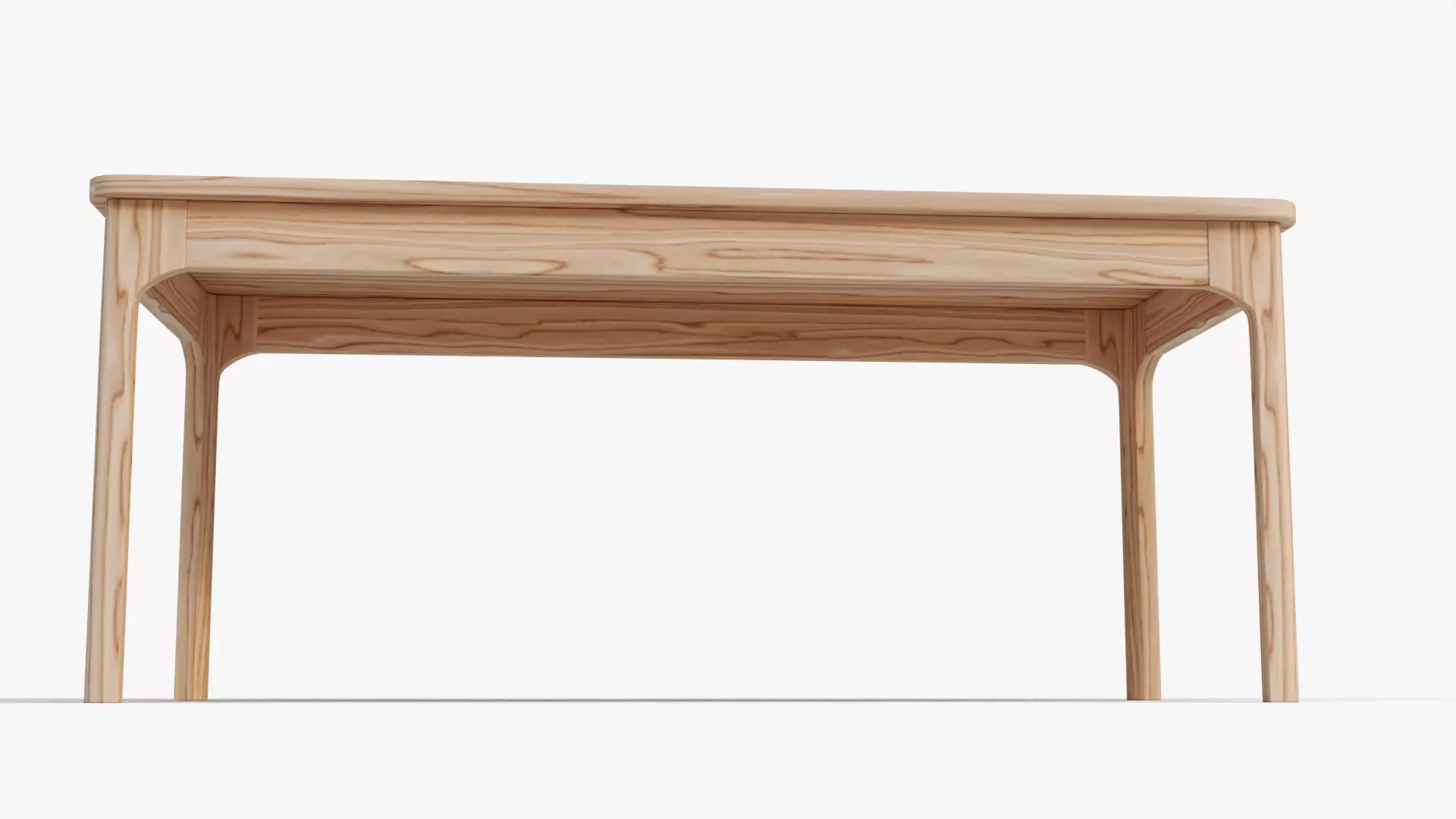 Classic Wooden Table for Interior Decor With Realistic Textures Low-poly 3D model_9