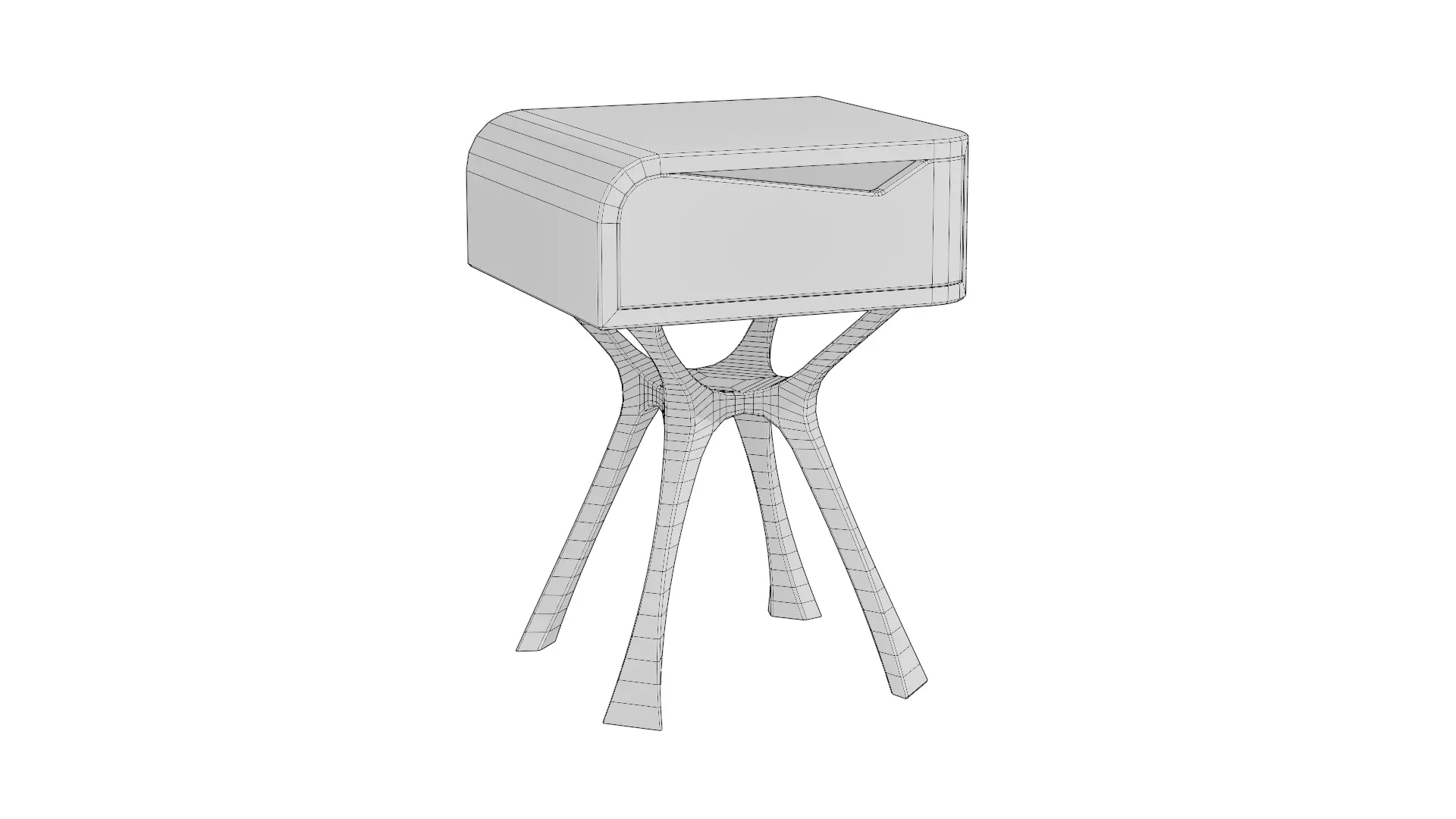 Side table 3D model_7