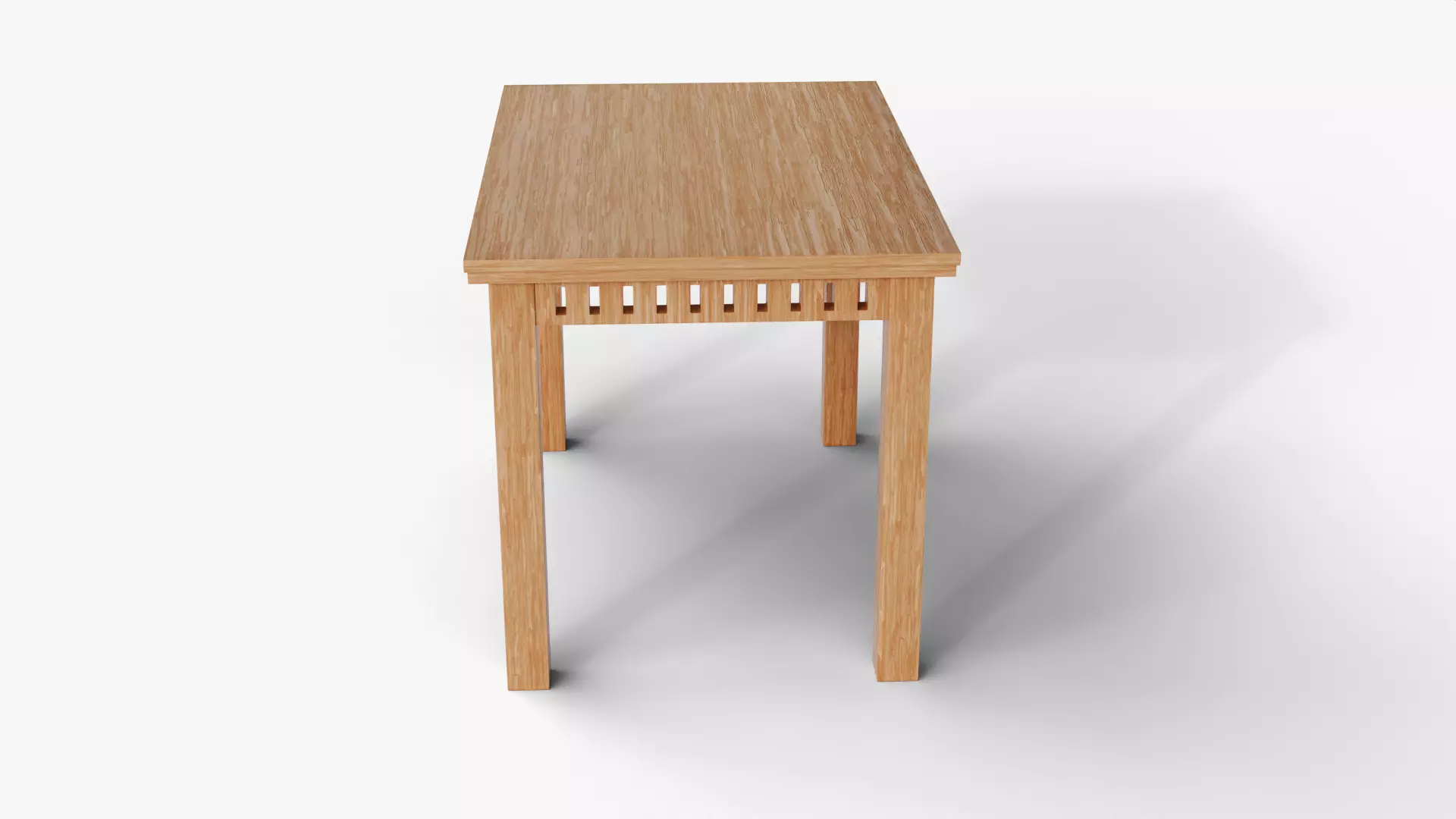  Wooden Table 3D Model With Stylish Furniture Interior Design  Low-poly 3D model_6