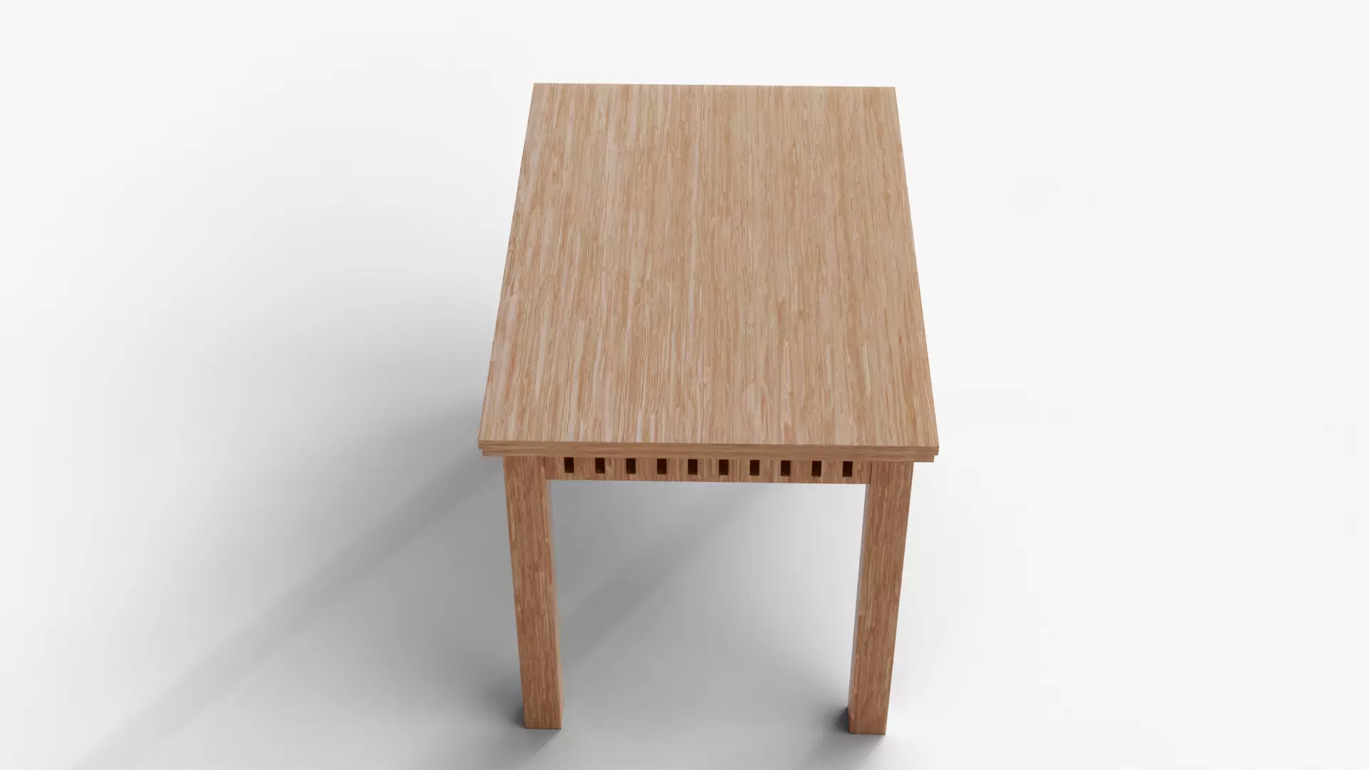  Wooden Table 3D Model With Stylish Furniture Interior Design  Low-poly 3D model_7