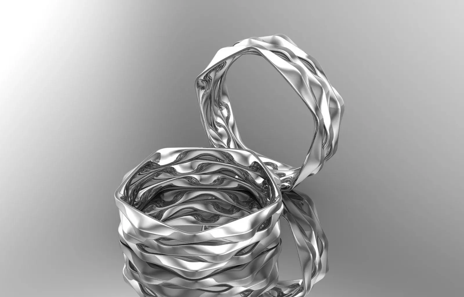 Engagement Ring 3D print model_2