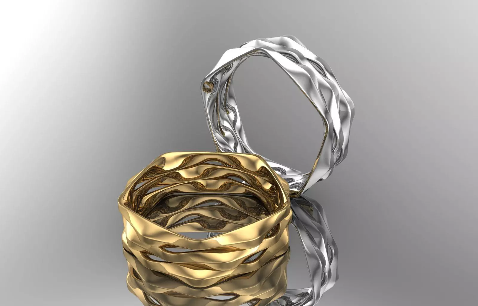 Engagement Ring 3D print model_0