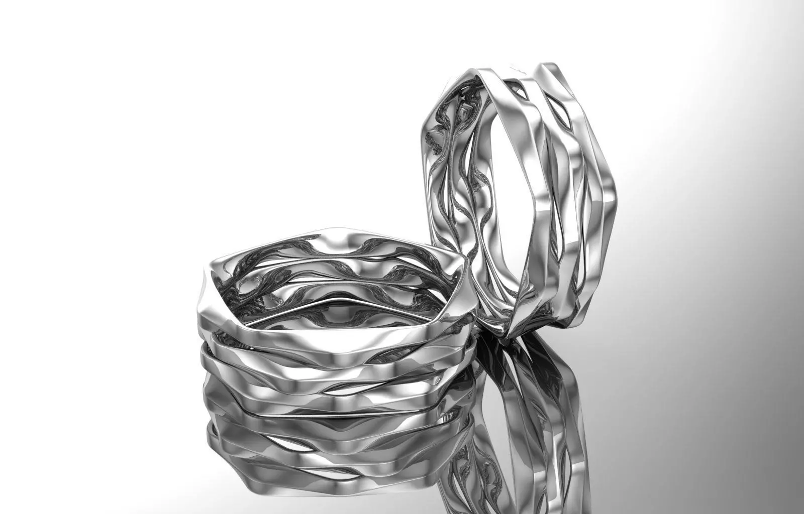 Engagement Ring 3D print model_3