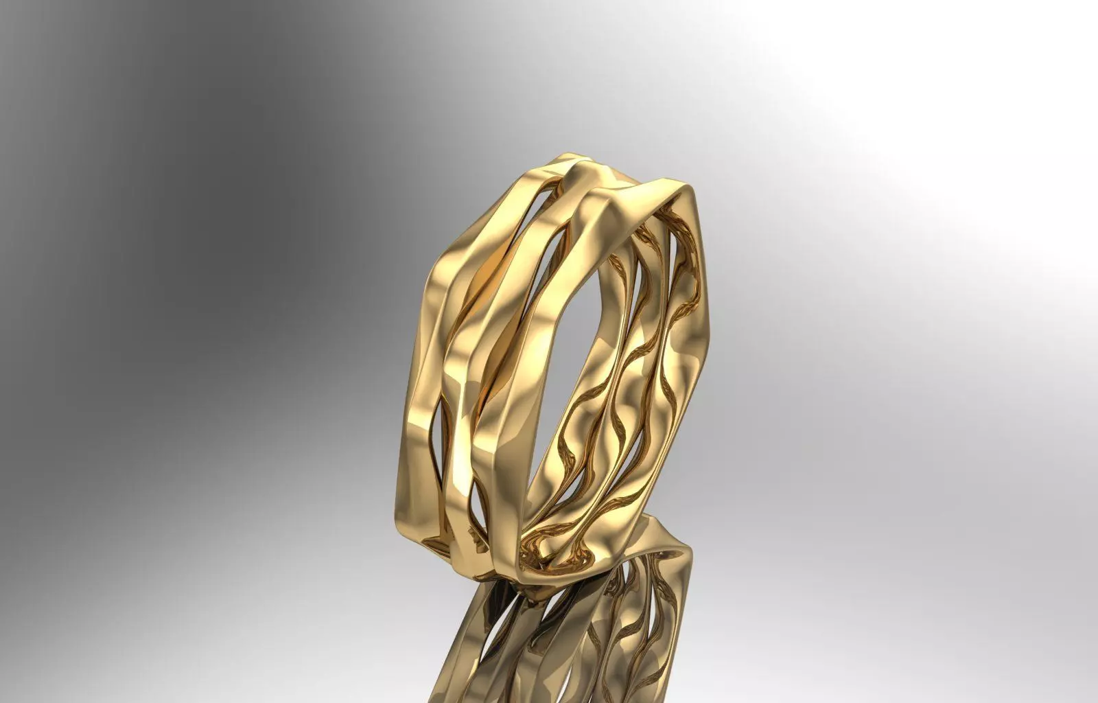 Engagement Ring 3D print model_8
