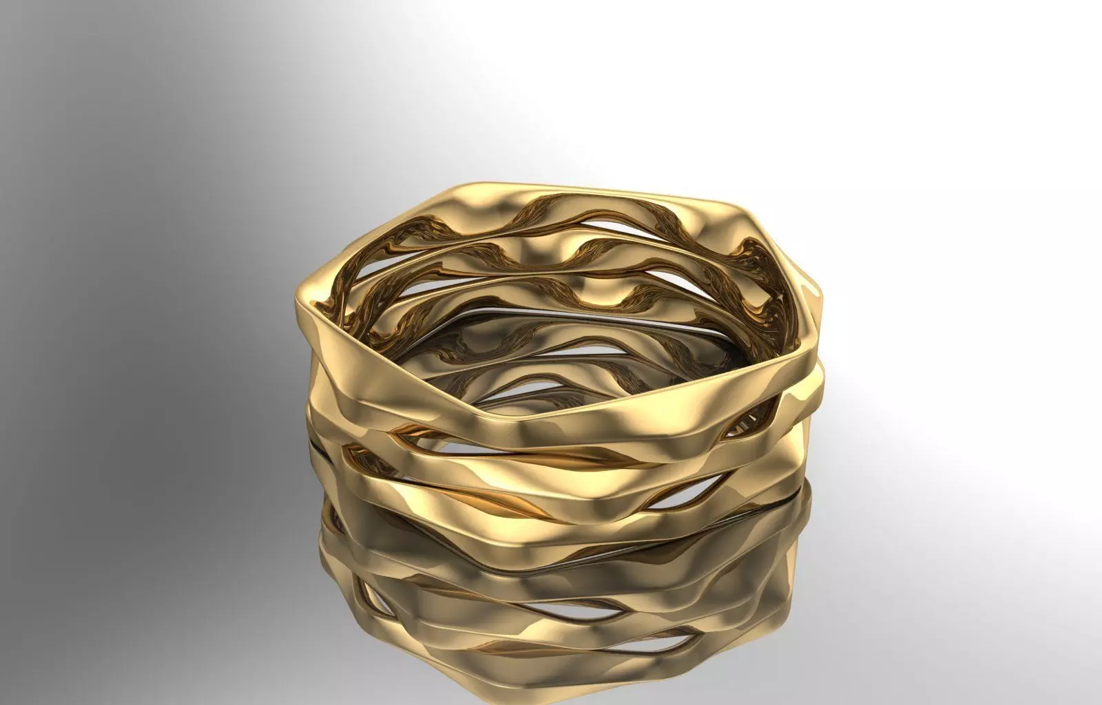 Engagement Ring 3D print model_5