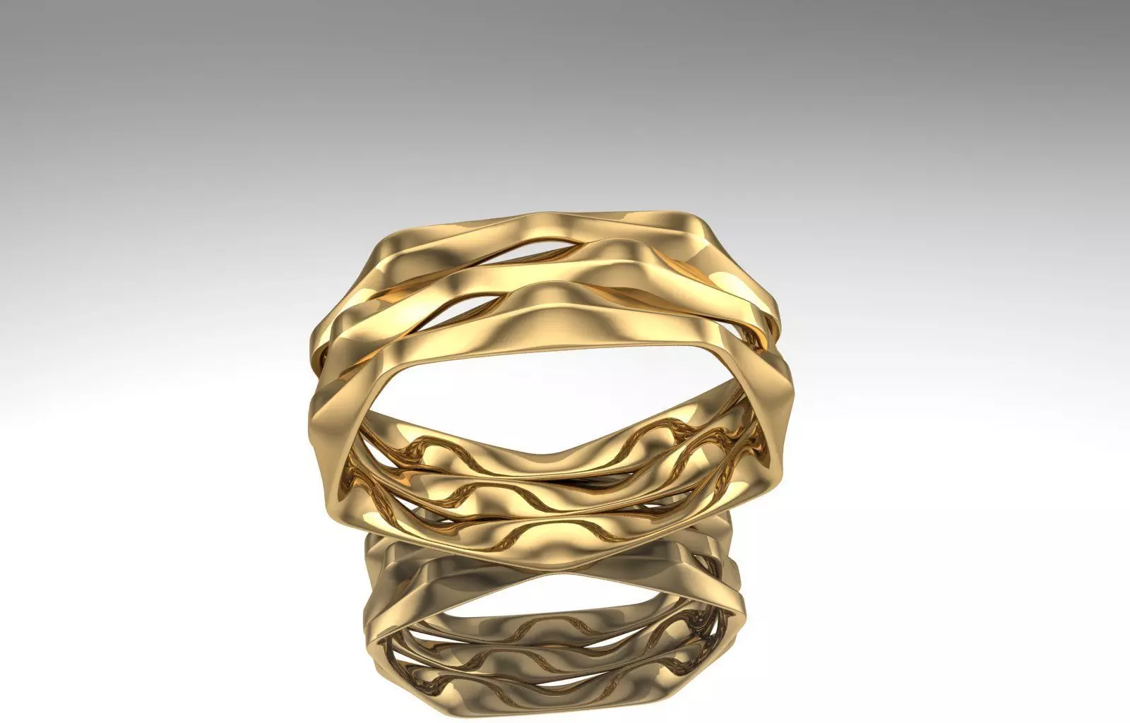 Engagement Ring 3D print model_9