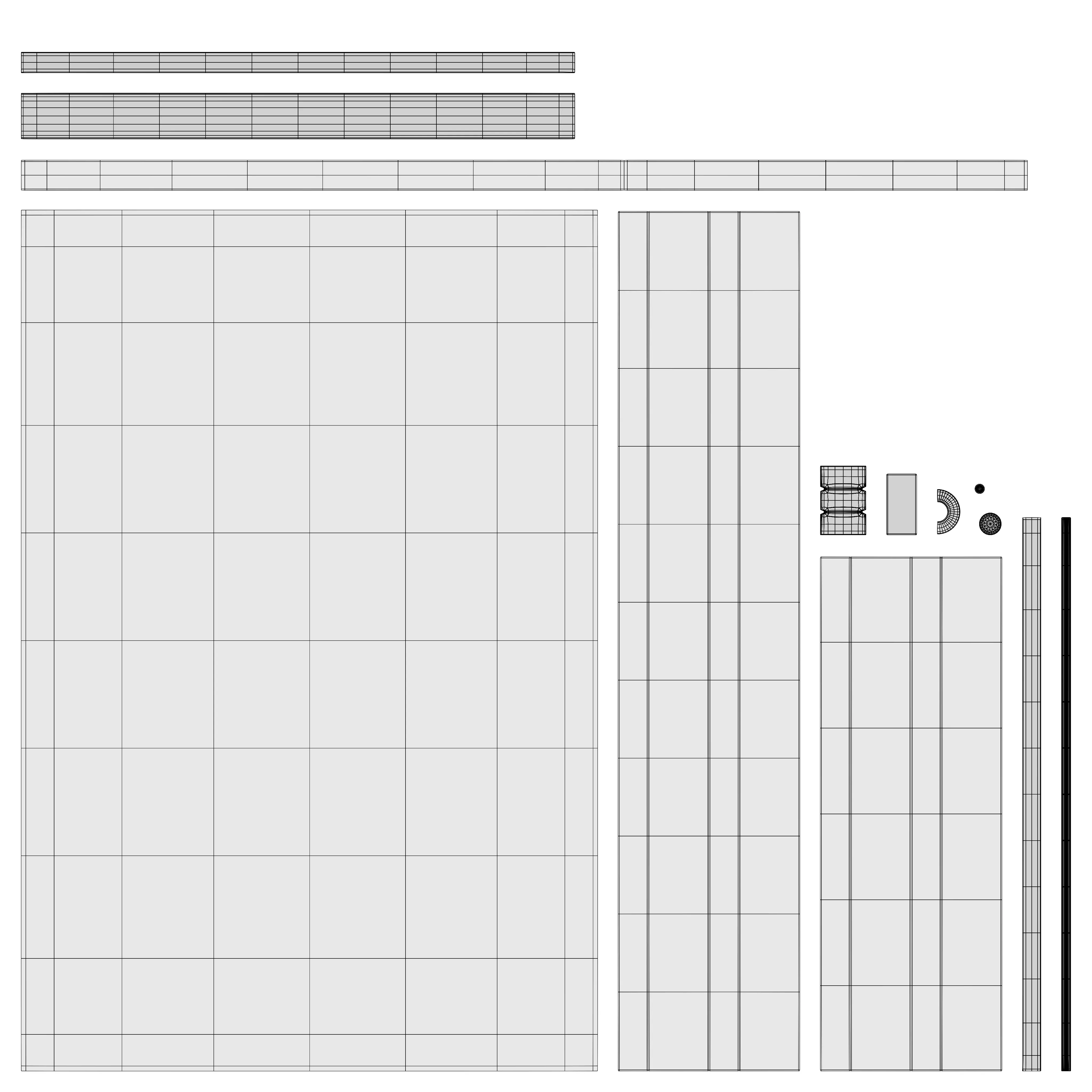 Dark Wooden Dining Table 3D Model With Elegant Furniture Low-poly 3D model_8