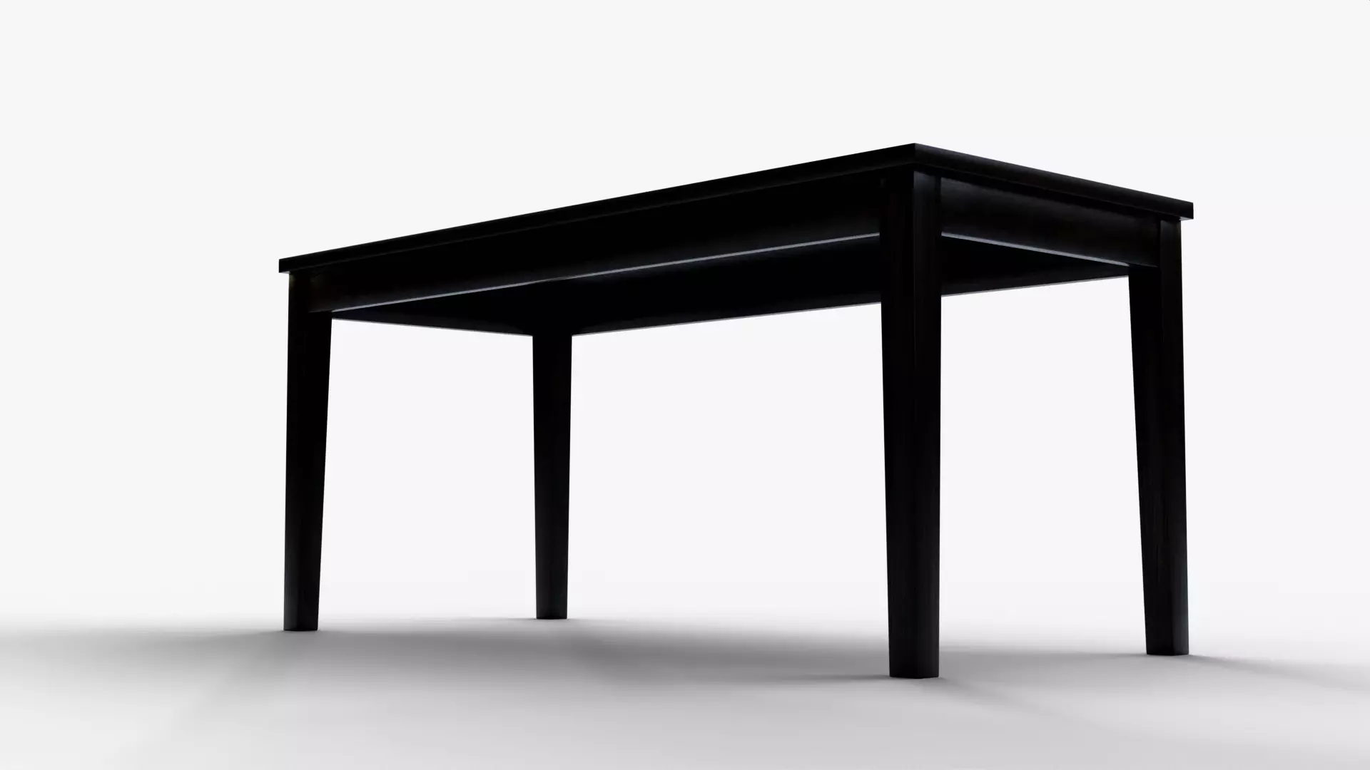 Perfect Woodcraft Sheesham Wood 6 Seater Dining Table Low-poly 3D model_2