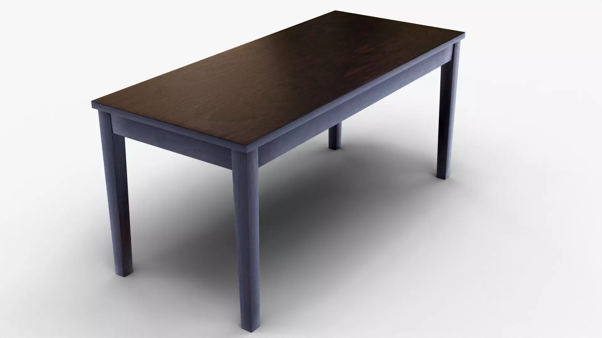 Perfect Woodcraft Sheesham Wood 6 Seater Dining Table Low-poly 3D model_7