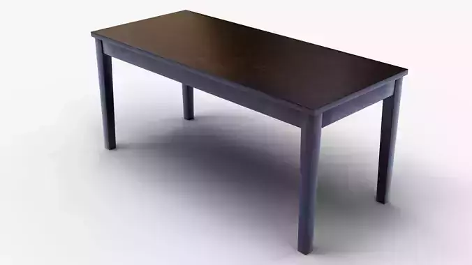 Perfect Woodcraft Sheesham Wood 6 Seater Dining Table Low-poly 3D model