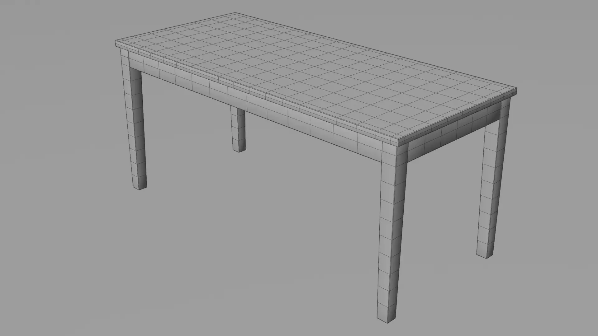 Perfect Woodcraft Sheesham Wood 6 Seater Dining Table Low-poly 3D model_9