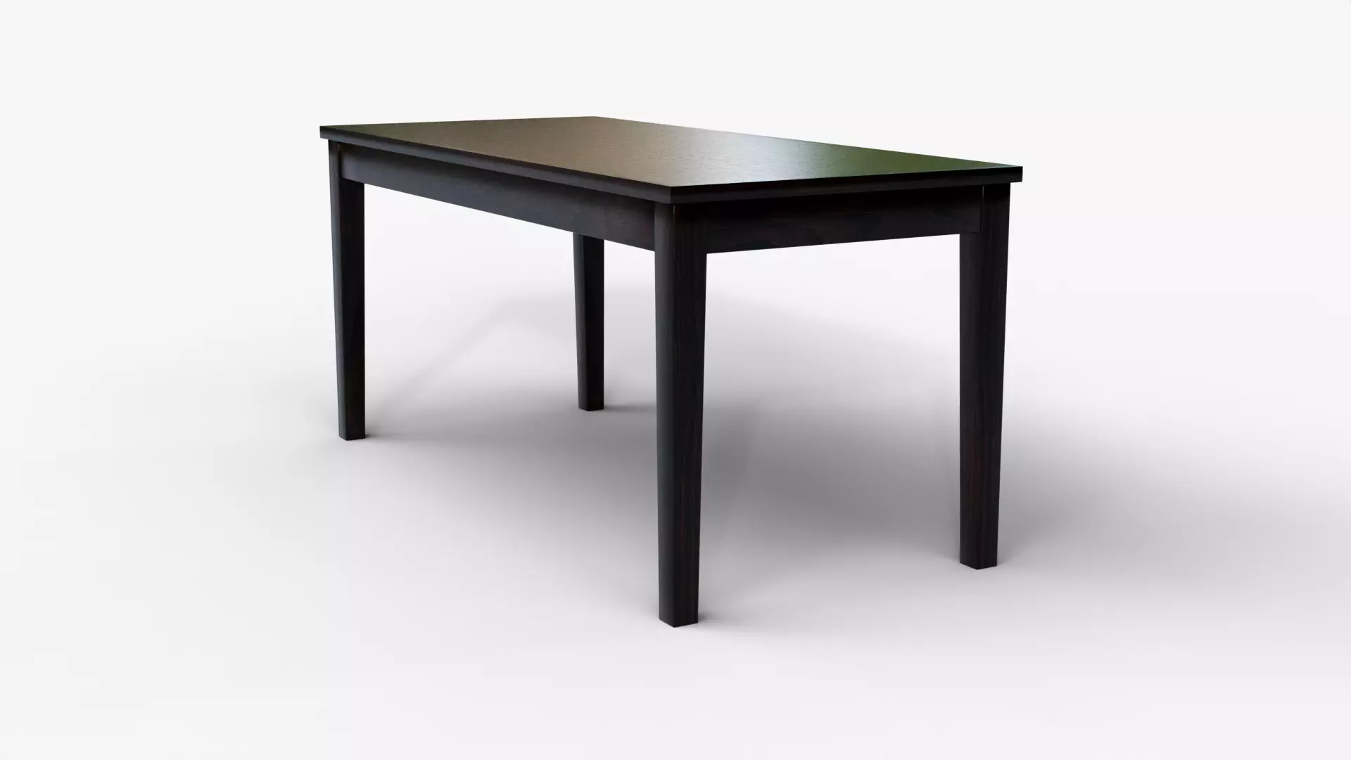 Perfect Woodcraft Sheesham Wood 6 Seater Dining Table Low-poly 3D model_3