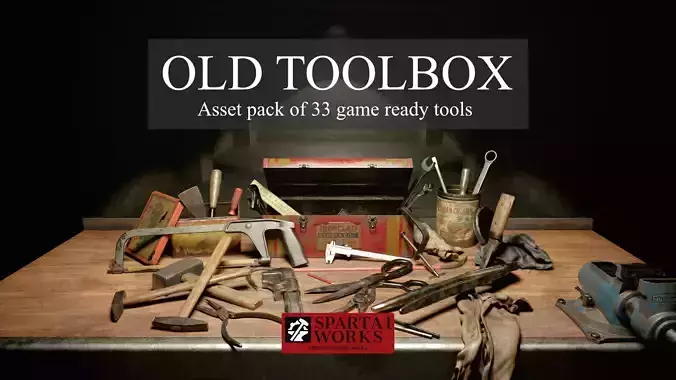 Old Toolbox - 33 tools asset pack