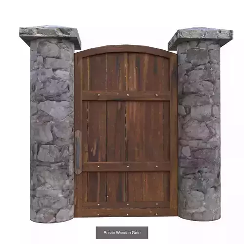 Rustic Gates Colection 3D Model Collection