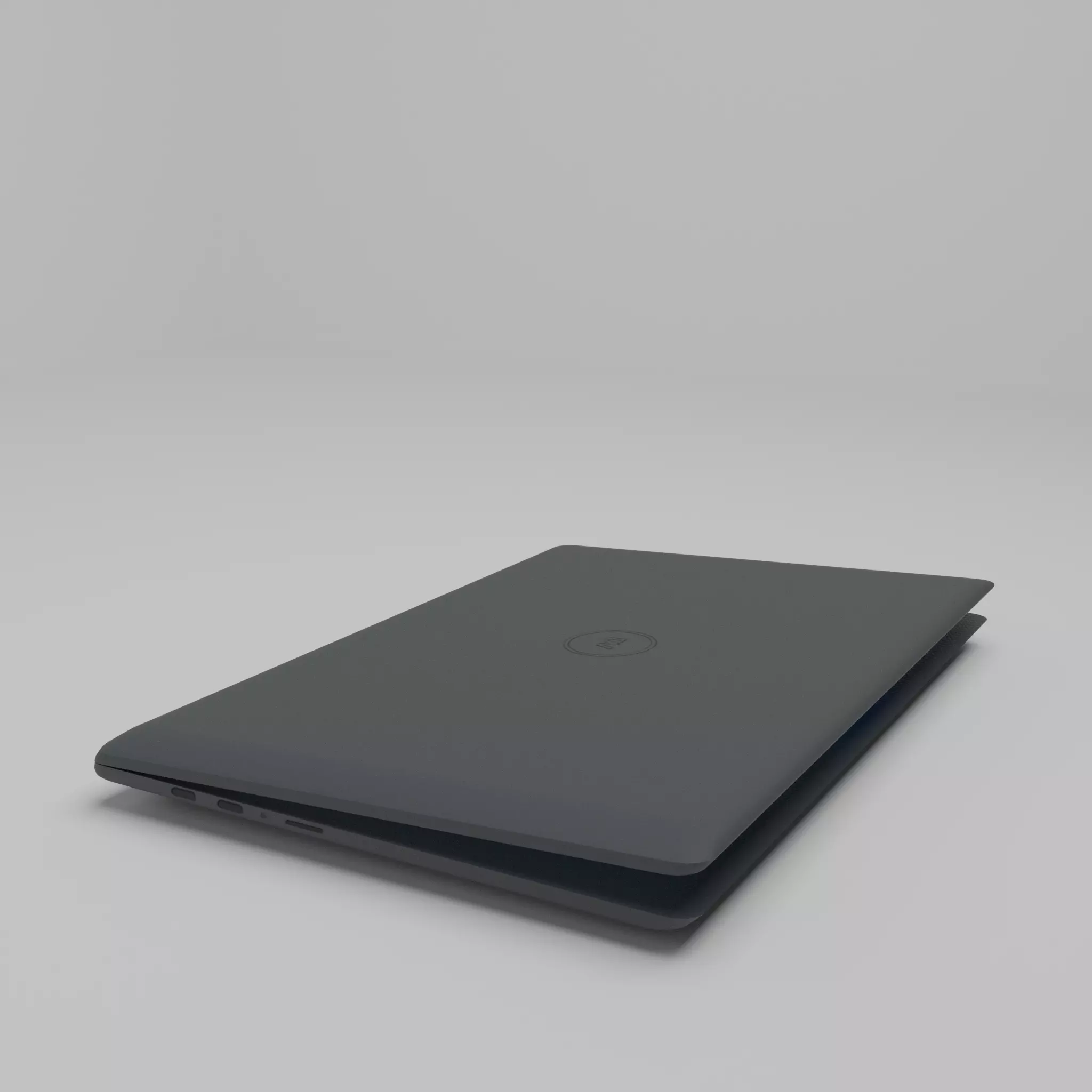 Laptop Low-poly 3D model_7