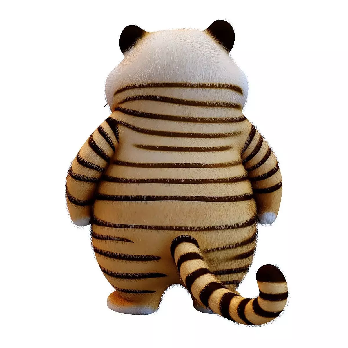 Tiger Toy 3D model_2