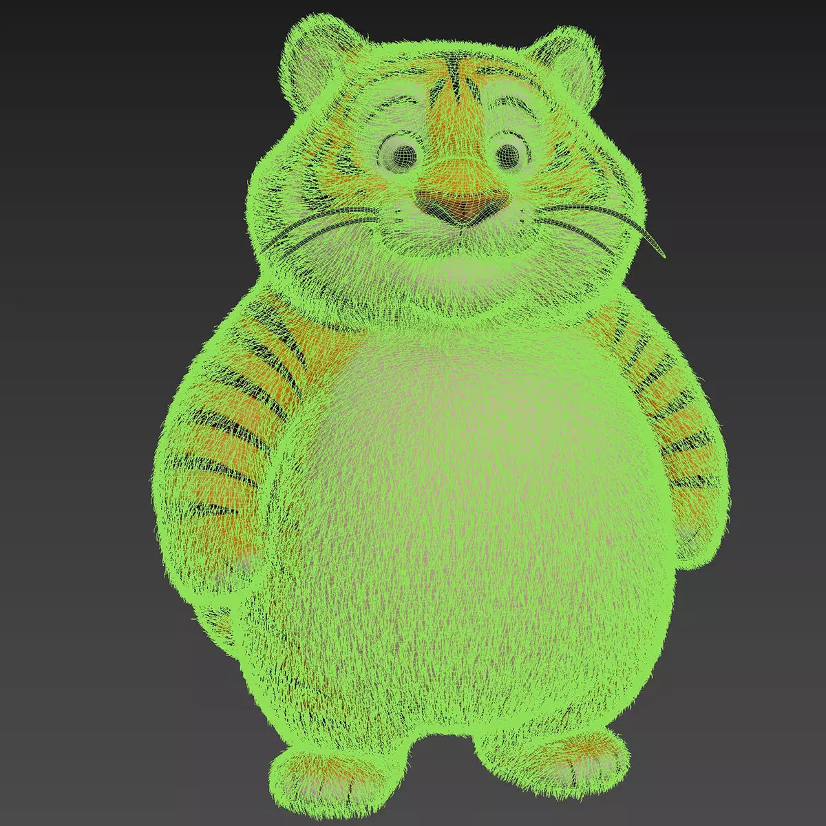 Tiger Toy 3D model_4