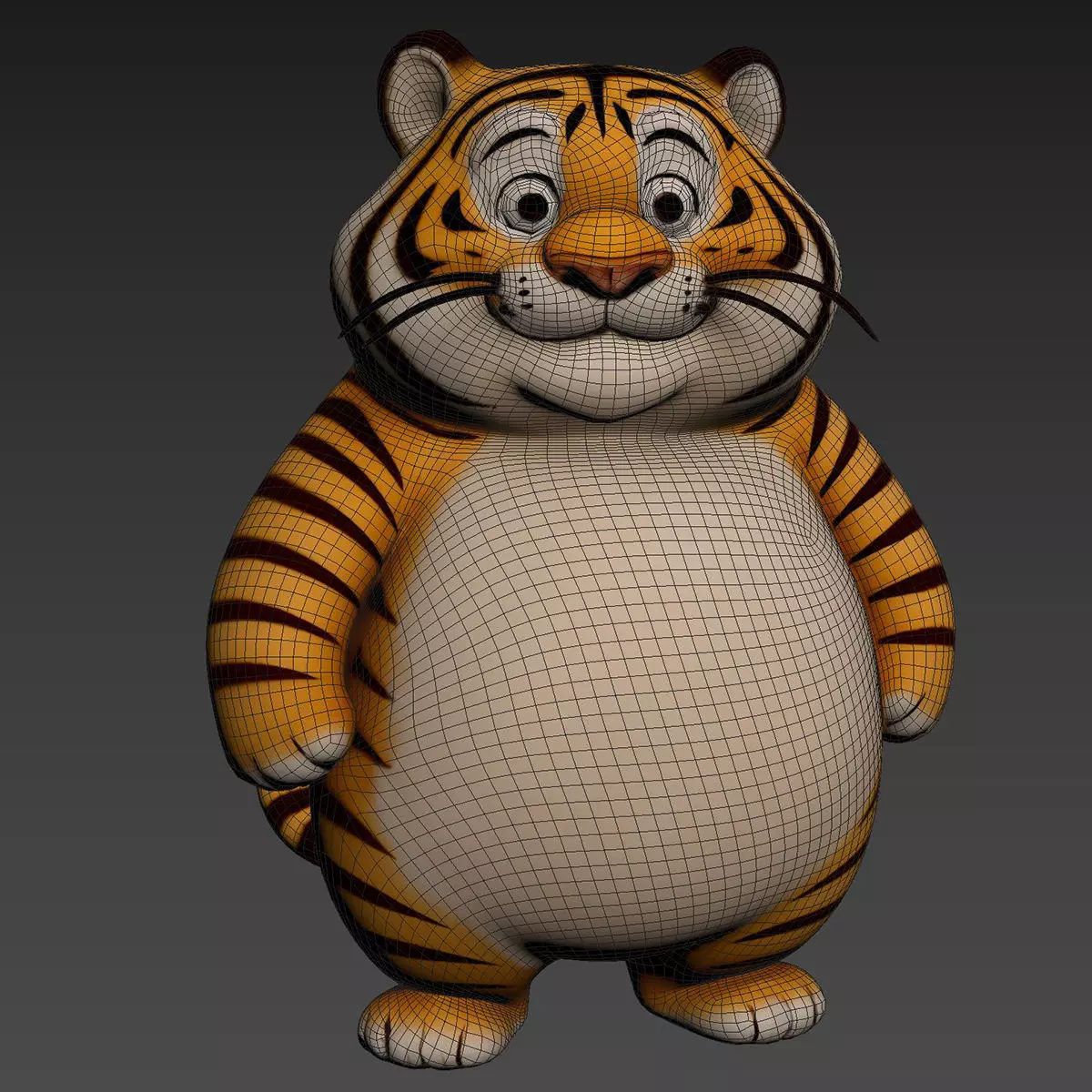 Tiger Toy 3D model_3