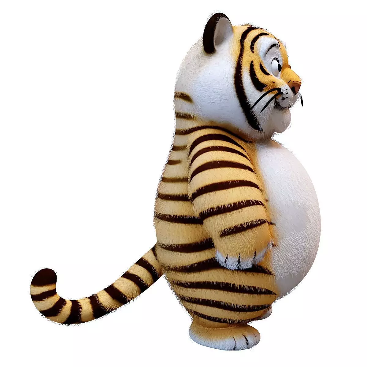 Tiger Toy 3D model_1