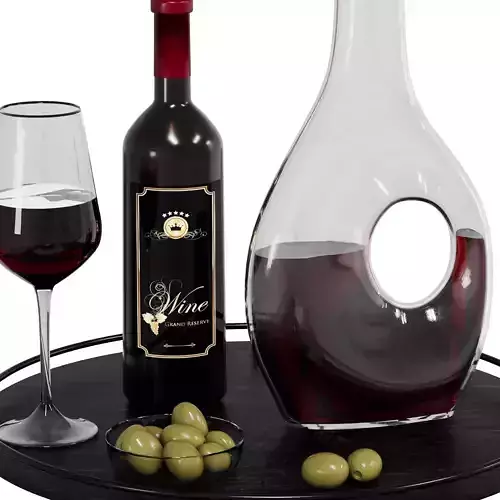 N11 Wine Set with Decanter Glass and Olives