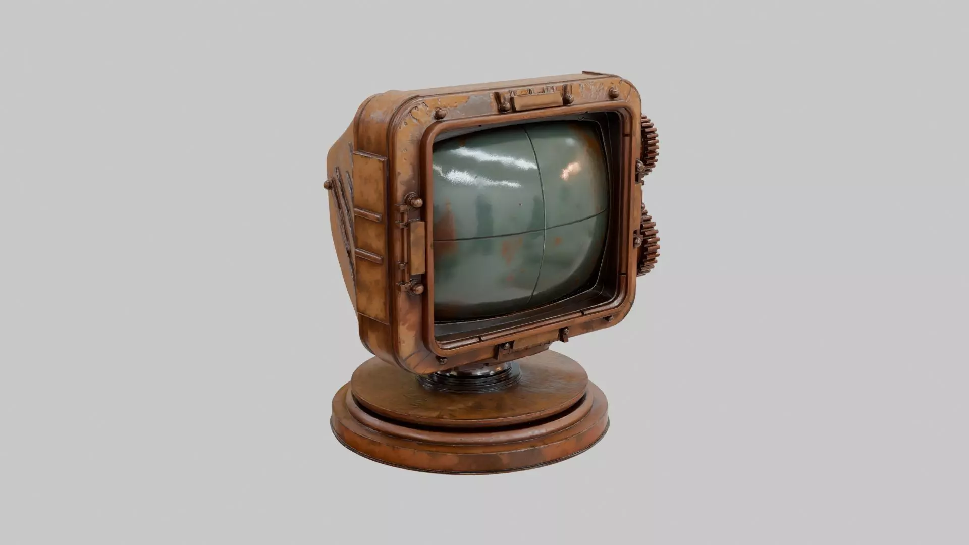 Sci Fi Monitor Low-poly 3D model_1