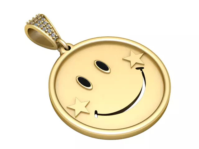 EMOJI FACES PENDANT 3D print model_0