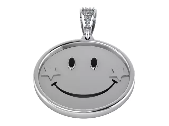 EMOJI FACES PENDANT 3D print model_1