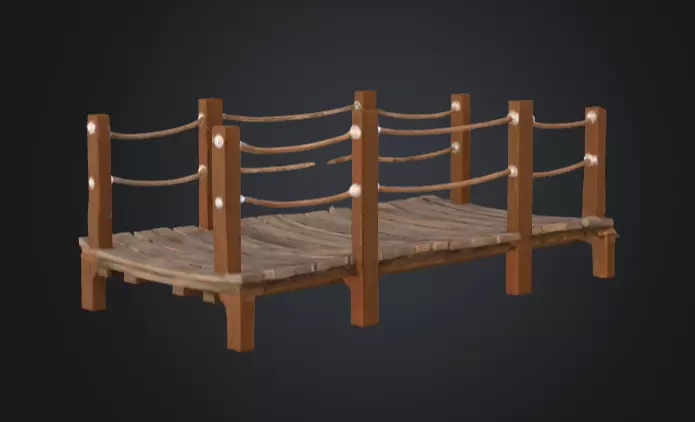 Realistic Wooden Plank Bridge Texture_4