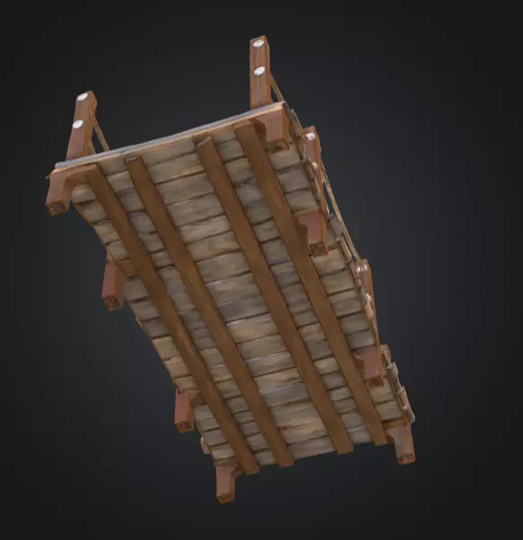 Realistic Wooden Plank Bridge Texture_9