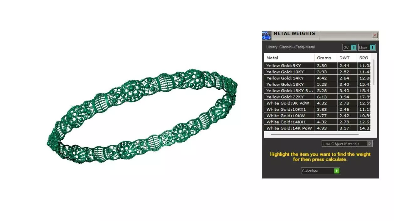 Indian traditional Bracelet 3D print model_3