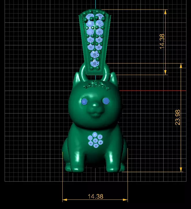 Dog Pendant 3D model 3D print model_5