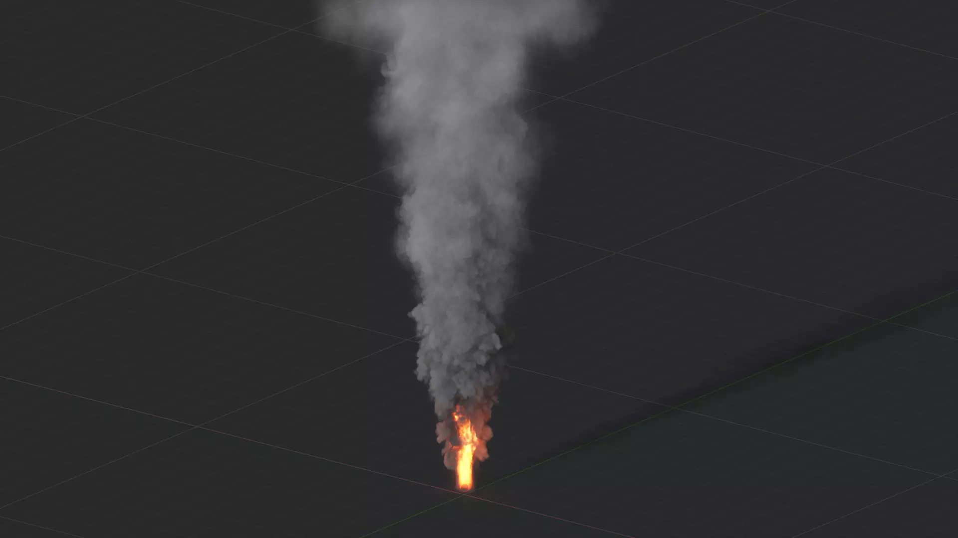 3D Big Fire Animation 3D model_0