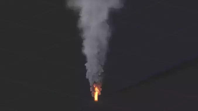 3D Big Fire Animation 3D model