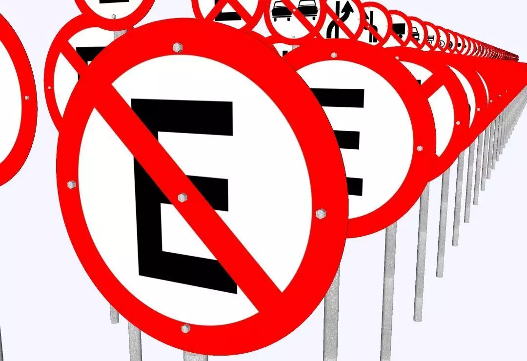 Traffic Regulation Signs - Complete 3D Library - 489 Models 3D model_5